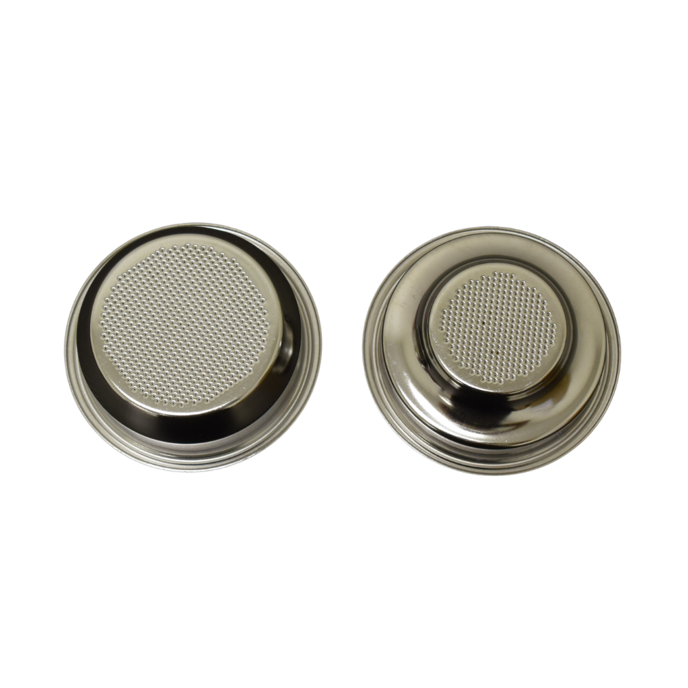 58mm Single Wall Pressurized Espresso Filter Basket Accessories, 2 Pack (Single Cup & Double Cup)
