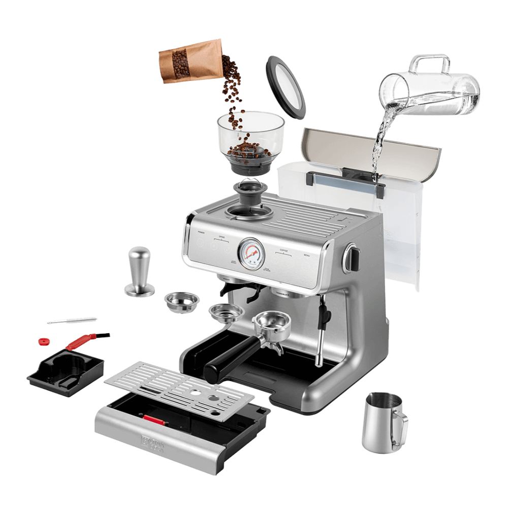 Ultima Cosa Coffee Machine Presto Bollente Espresso Machine with Grinder