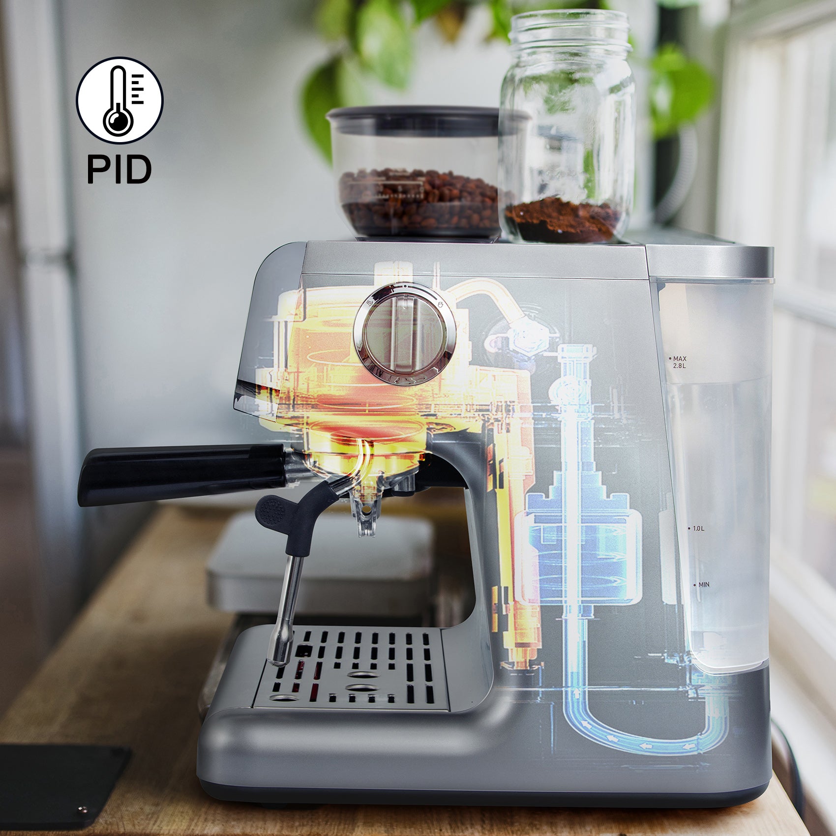 【58%OFF】Refurbished - Ultima Cosa Presto Bollente Espresso Machine with Grinder