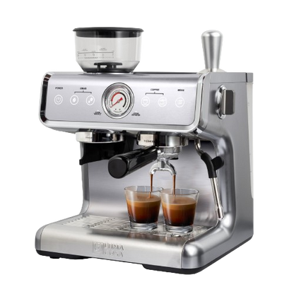 【40%OFF】Refurbished - Ultima Cosa Presto Bollente Espresso Machine with Grinder