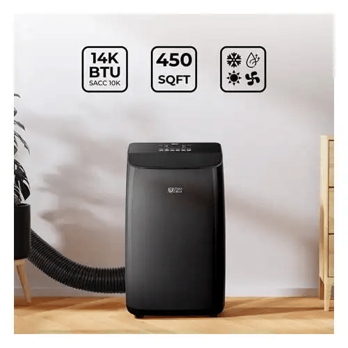 【42%OFF】Ultima Cosa Aria Clima 4-in-1 Portable Air Conditioner - 14,000 BTU (10,000 SACC) Black