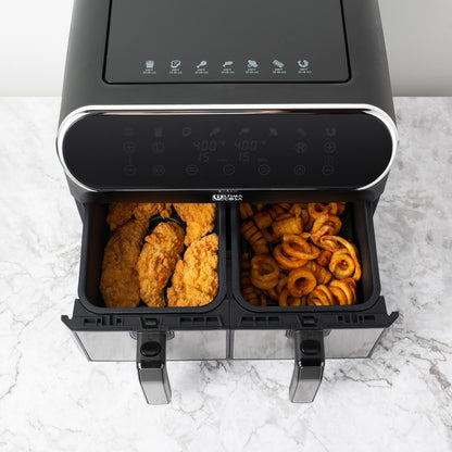 【47%OFF】Open Box Ultima Cosa Preso Luxe 8L / 8.5QT Digital Dual Zone Air Fryer