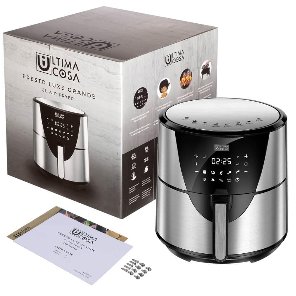 Stainless Steel Air Fryer - Oil Free Fryer | LED Screen | Ultima Cosa